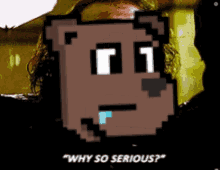 Why So Serious Pixelated Joker Head Meme GIF