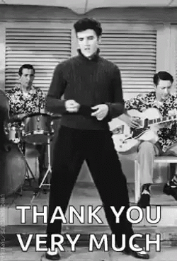 Why Thank You Elvis Presley GIF