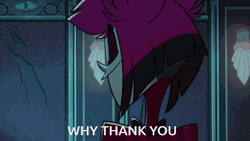 Why Thank You Smile Alastor Hazbin Hotel GIF