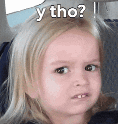 Why Tho Confused Face Blond Child GIF