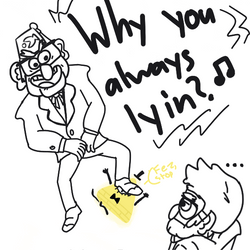 Why You Always Lying Mobile Animated Drawing GIF