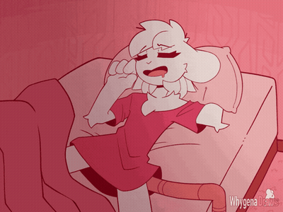 Whygena Draws Sheep Yawning GIF