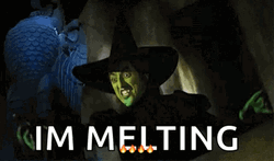 Wicked Witch I'm Melting Big Laugh GIF