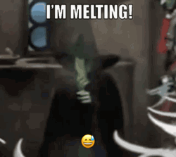 Wicked Witch I'm Melting White Smoke GIF