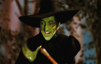 Wicked Witch Melting Choking Hand Gesture GIF