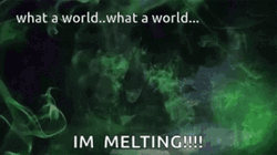 Wicked Witch Melting Green Thick Smoke GIF