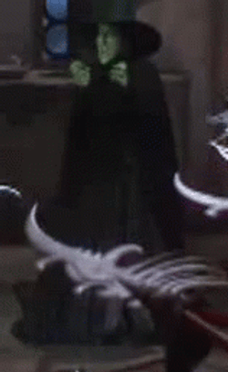 Wicked Witch Melting Skull Swords Surrounds Her GIF