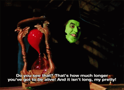 Wicked Witch Of The West Holding Hour Glass GIF