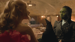 Wicked Witch Of The West Looking At Glinda GIF