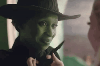 Wicked Witch Of The West Looking In Mirror GIF
