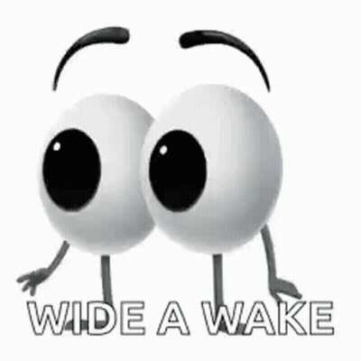 Wide Awake Cartoon Eyes GIF