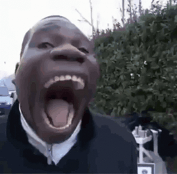 Wide Big Mouth Funny Black Guy GIF