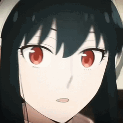Wide Eyes Yor Shocked Response GIF