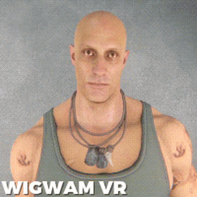 Wigwam VR Necklace Tank Top Man GIF