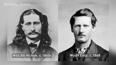 Wild Bill Hickok And Wyatt Earp C.1868 GIF