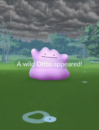 Wild Ditto In Game With Trees GIF