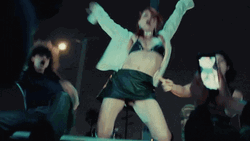 Wild Lady Partying Dancing On Stage GIF