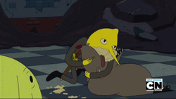 Wild Lemongrab Biting Dog GIF