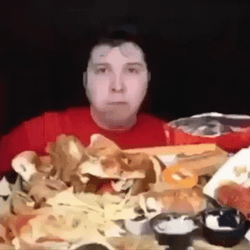 Wild YouTuber Nikocado Avocado Throwing Food GIF