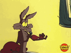 Wile E Coyote Eating Turkey GIF