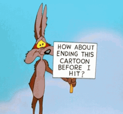 Wile E Coyote Falling Please End This GIF