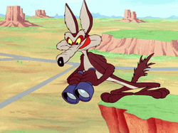 Wile E Coyote Licking His Lips GIF