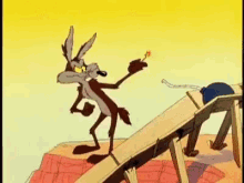Wile E Coyote Lighting Bomb Fail Explosion GIF
