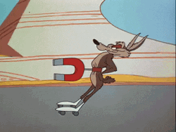 Wile E Coyote Magnet GIF