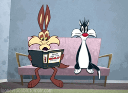 Wile E Coyote Sylvester Cat GIF