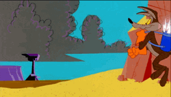 Wile E Coyote Tiptoeing GIF