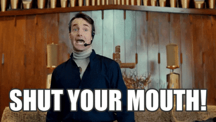 Will Forte Shut Your Mouth GIF