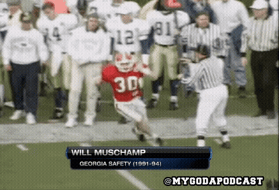 Will Muschamp Runs GIF