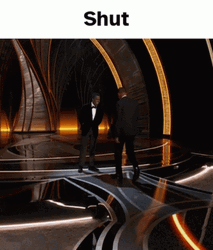 Will Smith Chris Rock Slap Smack Shut GIF