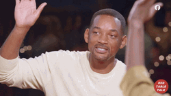 Will Smith Nodding Raise Hand GIF