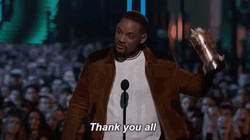 Will Smith Saying Thank You All GIF