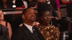 Will Smith Talking To Chris Rock Oscars GIF