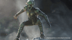 Willem Dafoe As Goblin Shark Wearing Suit Flying GIF