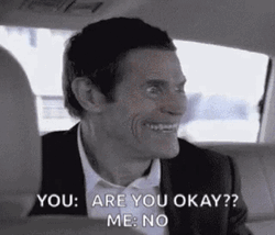 Willem Dafoe Crazy Person GIF