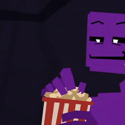 William Afton Eating Popcorn GIF