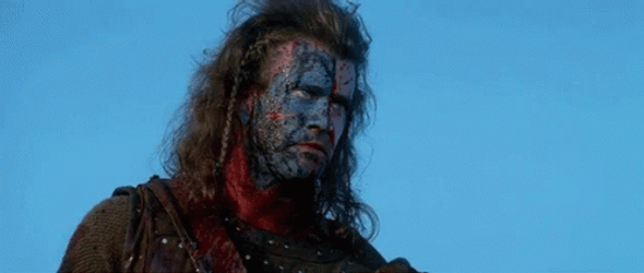 William Wallace Braveheart Screaming Freedom GIF