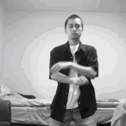 Willy In Black And White Dance Milly Rock GIF