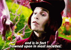 Willy Wonka Frowned Upon In Most Societies GIF