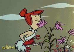 Wilma Flinstone Gardening GIF