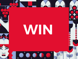 Win Text In Colorful Background GIF