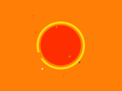 Win Text In Orange Background GIF