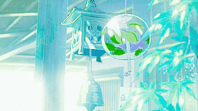 Wind Chime With Globe GIF