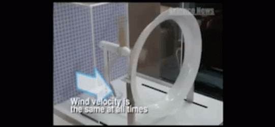 Wind Turbine Model Experiment GIF