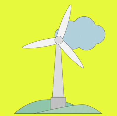 Wind Turbine With Cloud