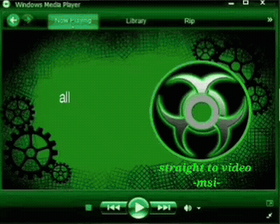 Windows Media Player Green Background Gears Straight To Video GIF