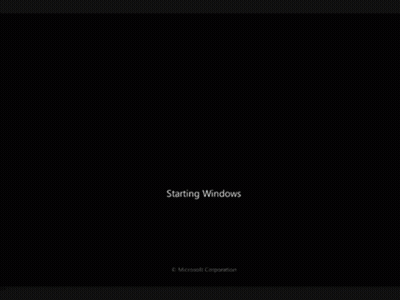 Windows Starting Screen With Microsoft Logo GIF
